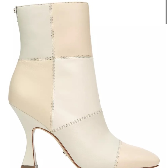 Sam Edelman Olina Square-Toe Patchwork Leather Ankle Boots - Picture 2 of 8